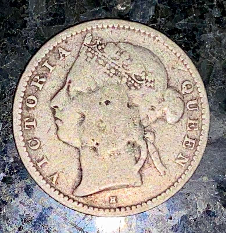 Mauritius 1889 silver 20 cent