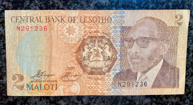 Lesotho 2 maloti 1989