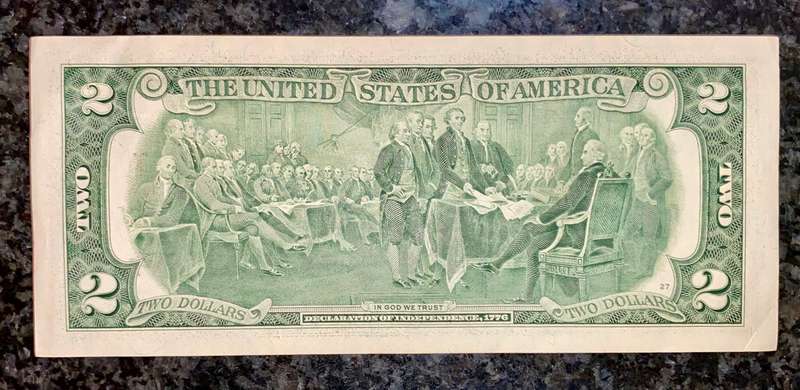 USA 2 dollars 2003 AUNC Chicago Federal reserve