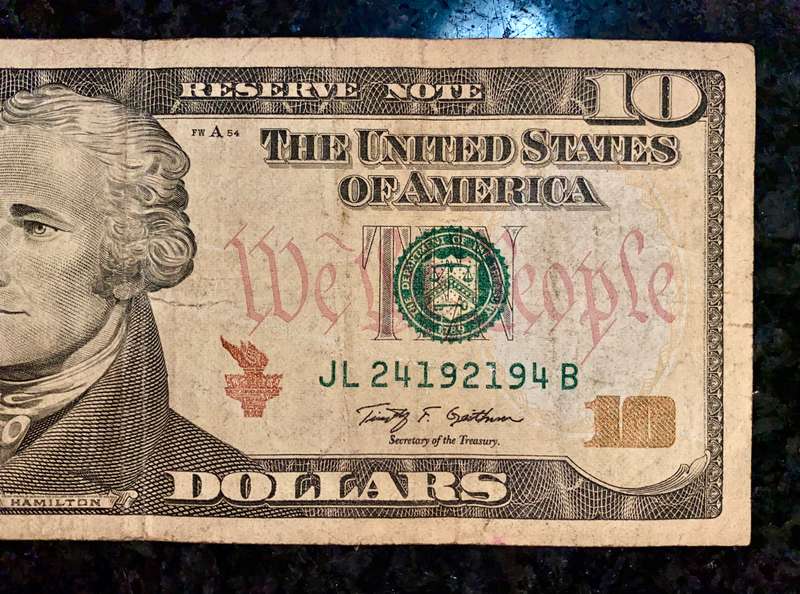 USA 10 dollars 2009