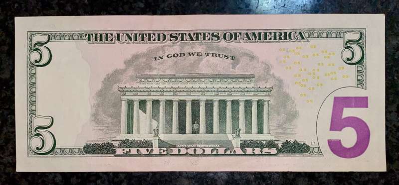 USA 5 dollars 2009