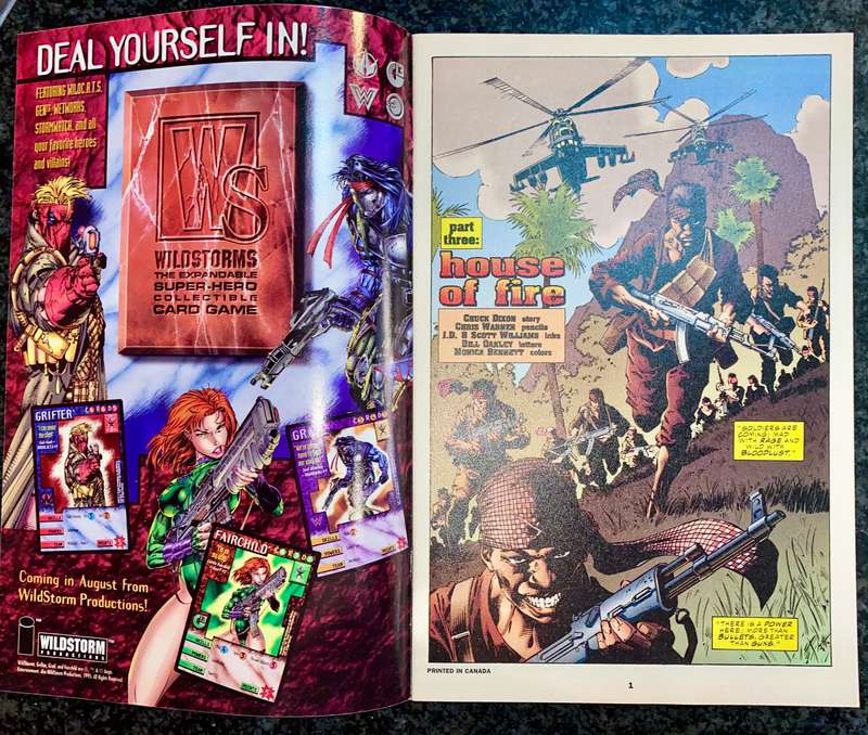 WILD STORM DC Comics - TEAM 7 - 1995 no 3 excellent condition in sleeve