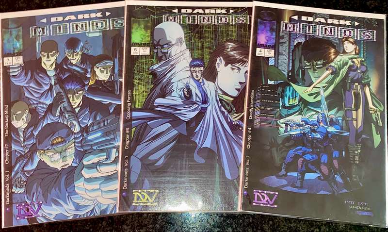 Image comics - Dark Minds set - 1997 no 4 - 6 - 7 all excellent condition in sleeve's