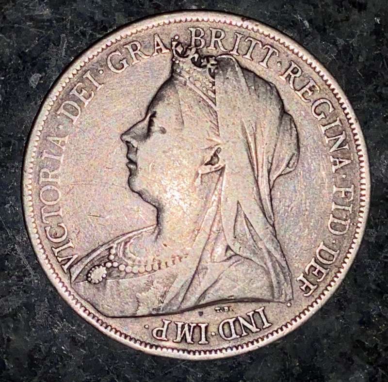 Great Britain 1900 -- 5 shillings Crown -- sterling silver