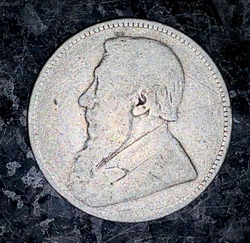 ZAR 1896 -- 1 shillings -- sterling silver