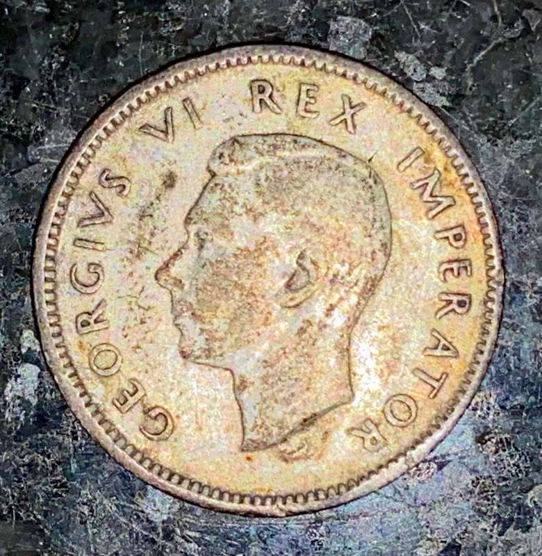 SA Union silver 6 pence 1946