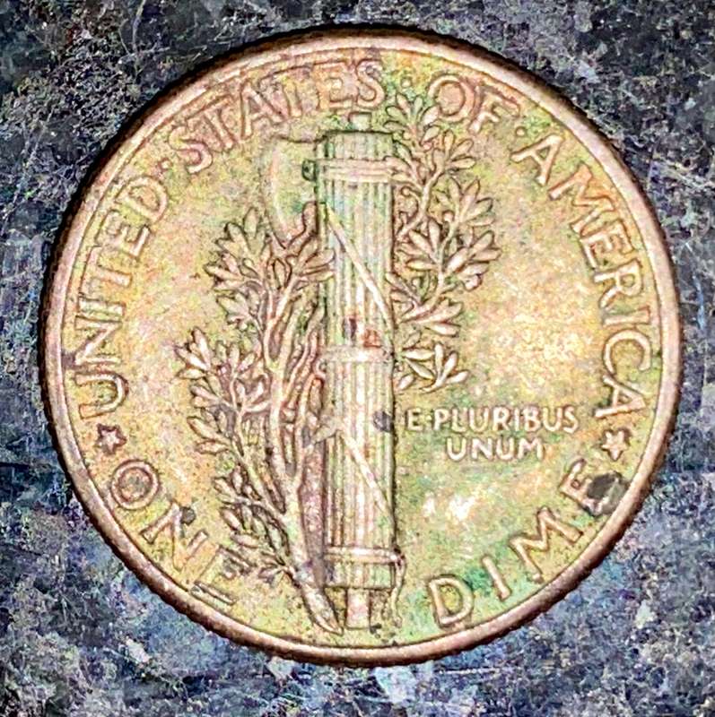 USA 1943 WW2 -- 1 DIME -- 900 silver