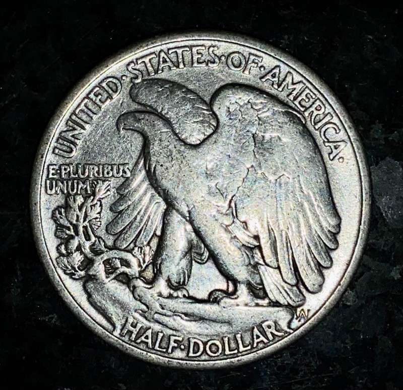 USA 1918 -- 1/2 dollar -- 900 silver