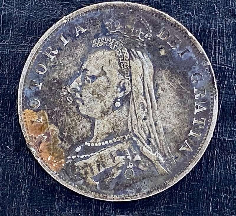 Great Britain 1889 -- 2 1/2 shilling sterling silver
