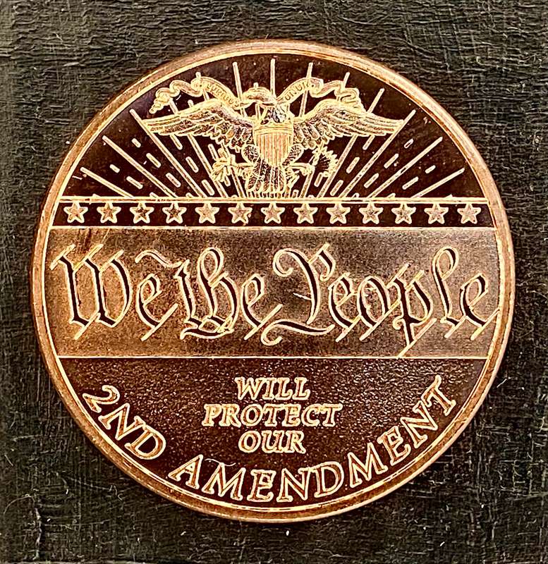 1OZ -- We The People -- 1OZ 999 Copper Round BU