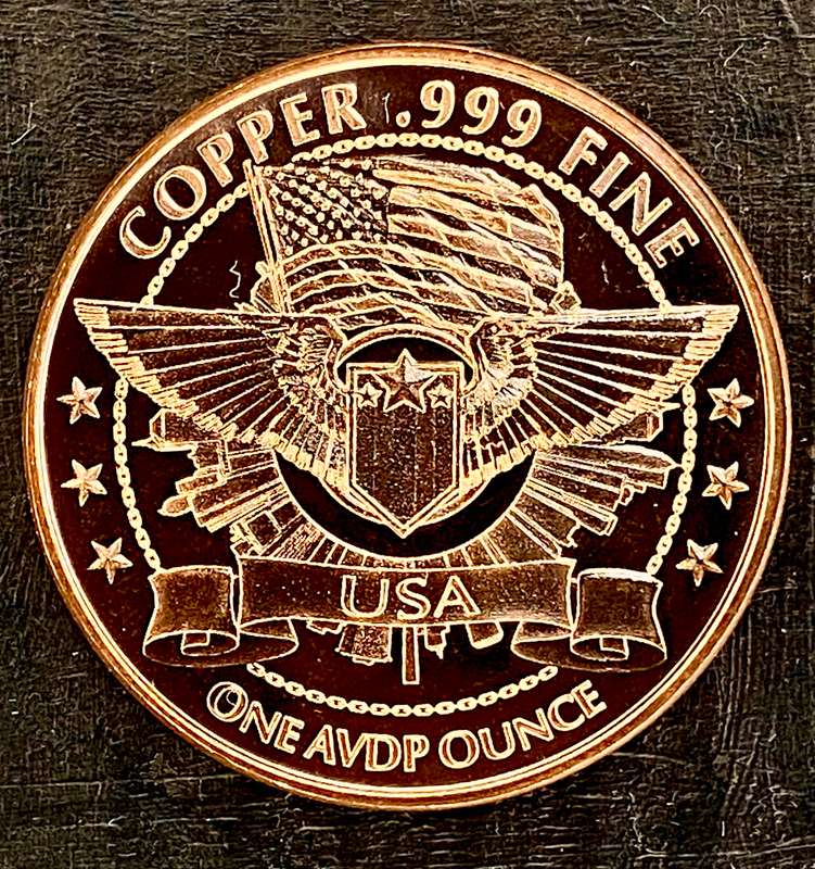 1OZ -- Alien's Well Be Back -- 1OZ 999 Copper Round BU