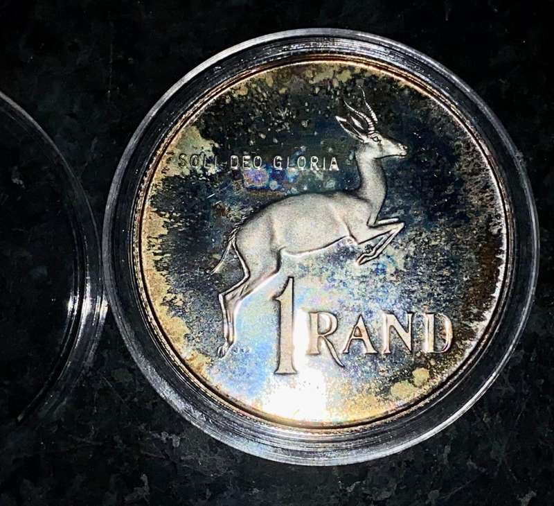 South Africa Proof Silver R1 -- 1978 in capsule