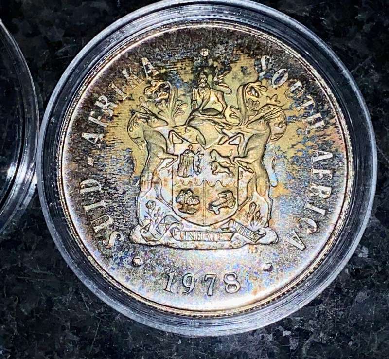 South Africa Proof Silver R1 -- 1978 in capsule