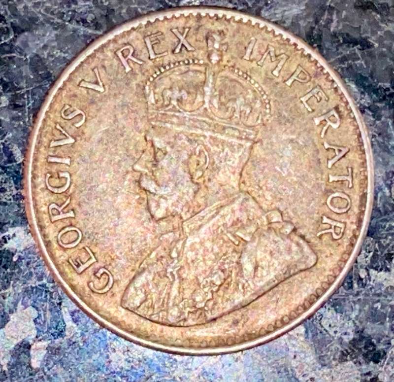 S A Union. silver 3d threepence 1933
