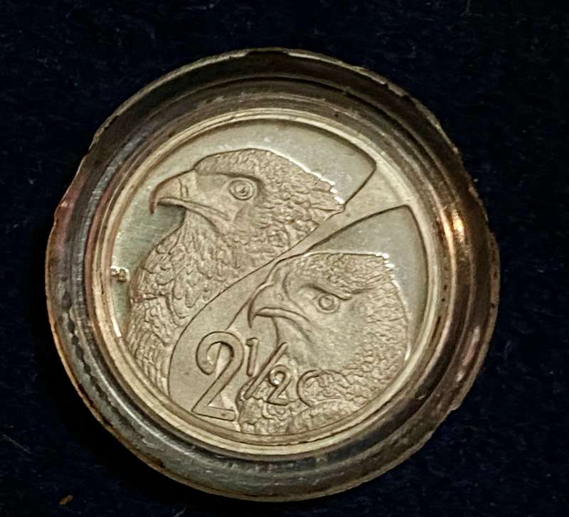 South Africa. Eagles 2 1/2 cent 2003 sterling silver in SA mint bag