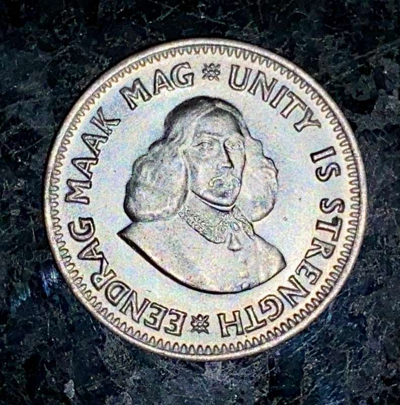 South Africa. silver 2 1/2 cent 1962 good condition