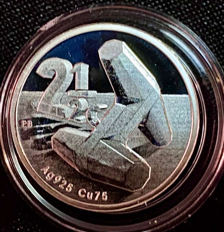 South Africa. proof silver 2 1/2 cent The Dolos Durban flypress mint mark 2016 mintage 400