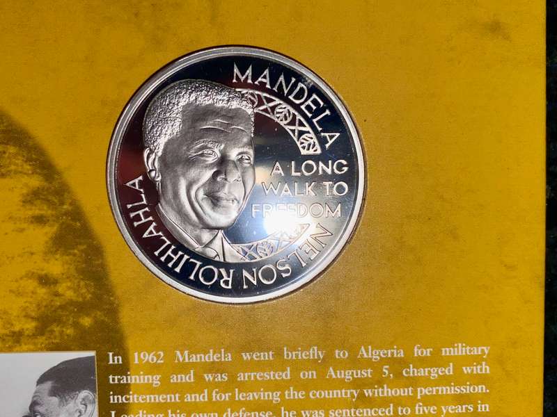 Nelson Mandela 1OZ proof silver - laureate Nobel Peace Prize - Norway Mint in original folder