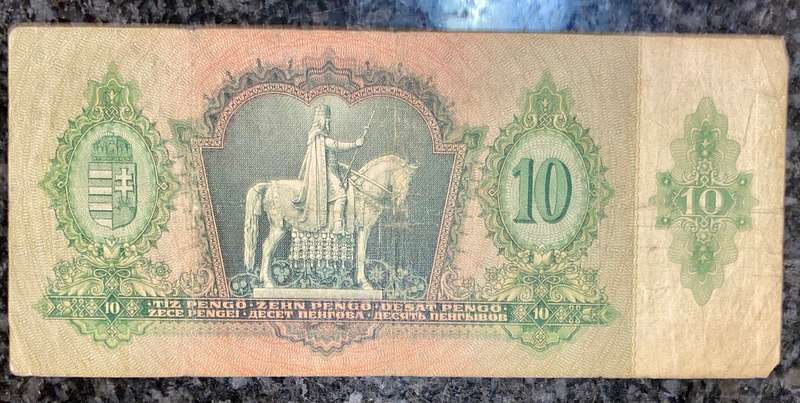 Hungary 10 pengo 1936