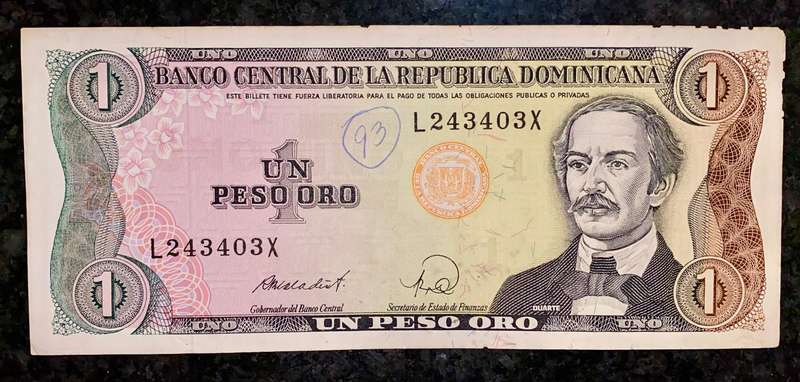 Dominican Republic 1 peso 1988