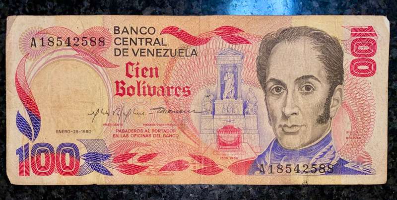 Venezuela 100 Bolivar 1980