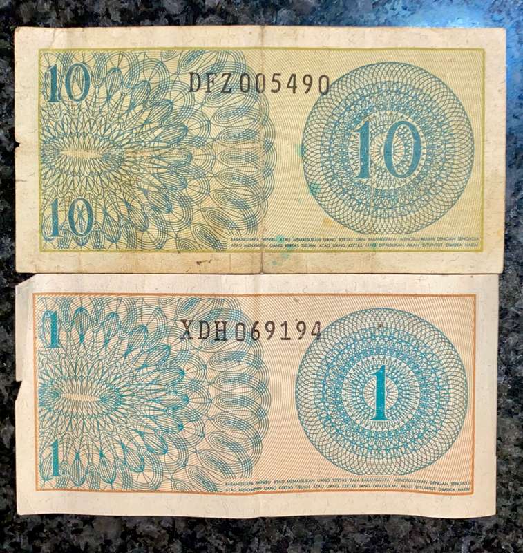 Indonesia set 10 sen & 1 sen 1964(1 bid takes all)