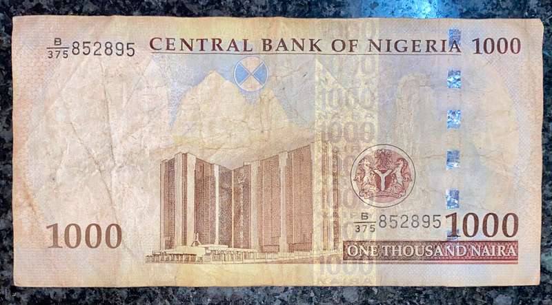 Nigeria 1000 naira 2007