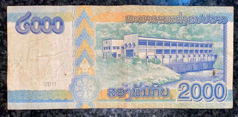 Laos 2000 kip 2011