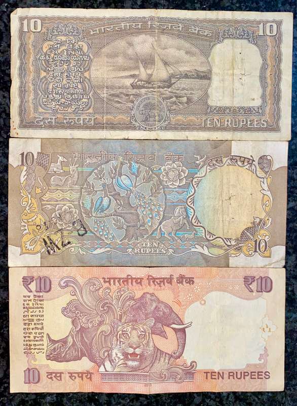 India set 3 different 10 rupees nd (1 bid takes all)