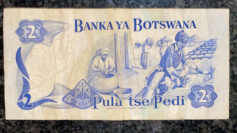 Botswana 2 pula nd(1 bid takes all)