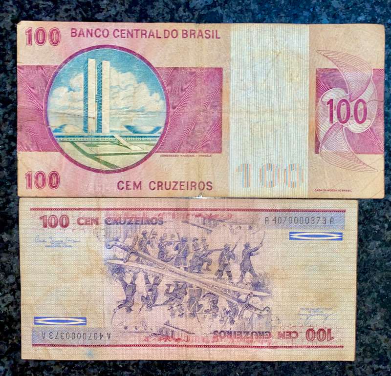 Brasil set 100 cruzeiros nd (1 bid takes all)