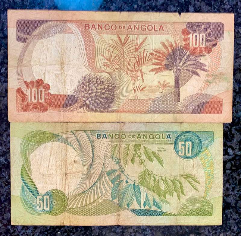Angola set 100 escudos & 50 escudos 1972 (1 bid takes all)