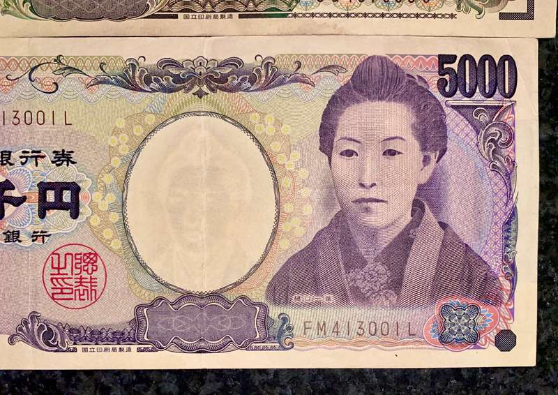 Japan Set 10.000 yen Yukichi Fukuzawa wtm & 5000 yen Higuchi Ichiyo wtm 2004 (1 bid take all)
