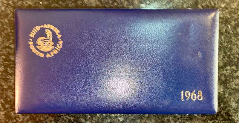 South Africa Proof set silver R1 TO 1 cent 1968 English blue SA mint box