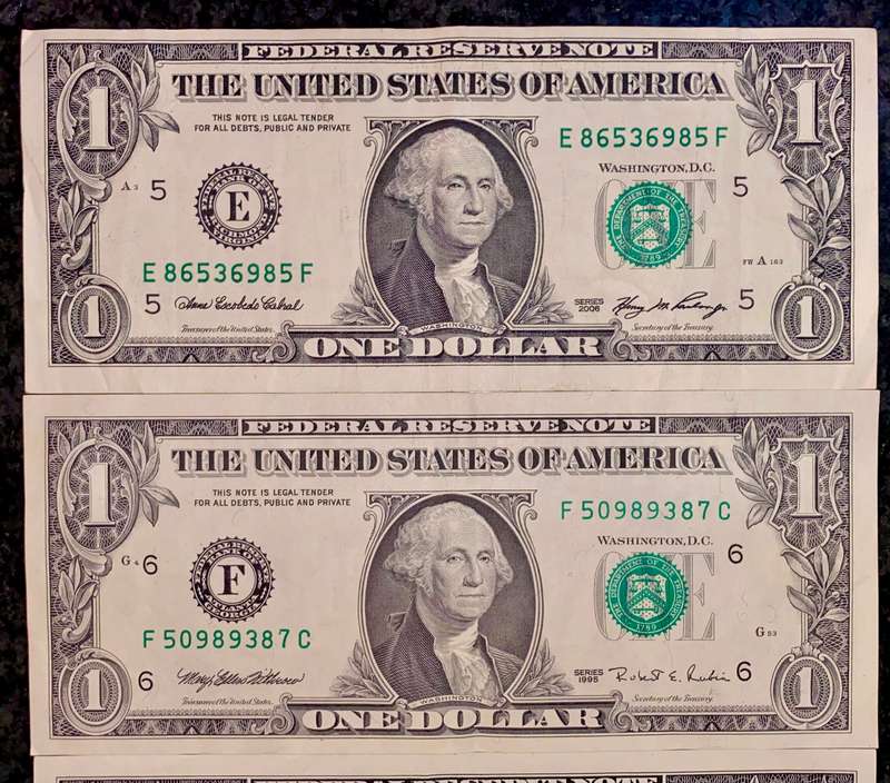 USA 1 dollar Kansas city - Atlanta - Richmond & San Francisco Federal Reserve (1 bid takes all)