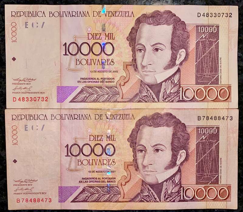 ARGENTINA DIEZ MIL 10.000 PESOS 2002(1 BID TAKES ALL)