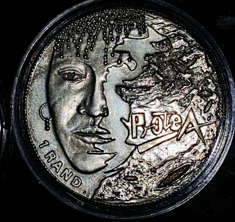 South Africa. Silver R1 Uncirculated - Women of South Africa - low mintage 983
