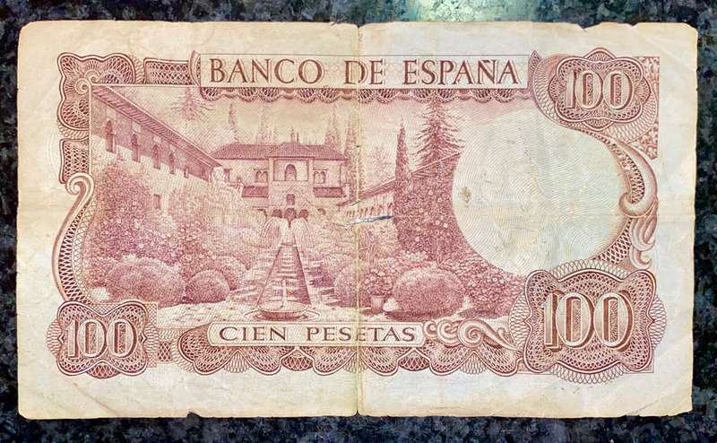 SPAIN 100 PESETAS 1970