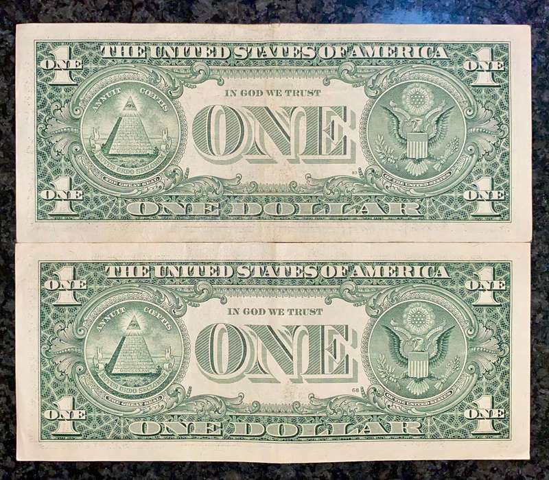 USA 1 dollar Atlanta 1999 & San Francisco 2006 Federal reserve (1 bid takes all)