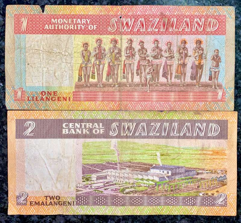 SWAZILAND SET 2 EMALANGENI AZ & 1 EMALANGENI ND (1 BID TAKES ALL)