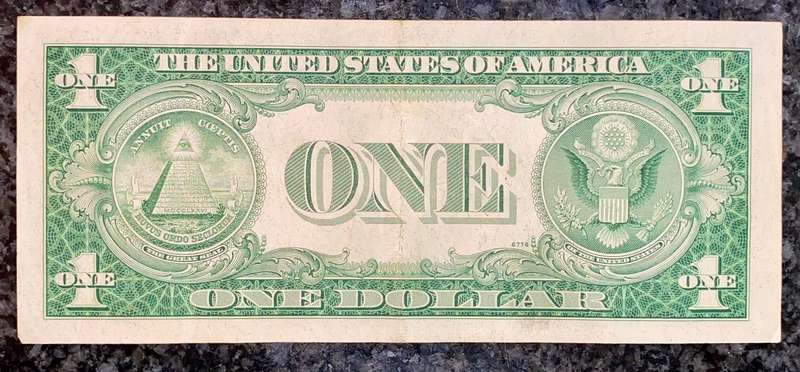 USA 1 dollar Silver Certificate 1935 blue seal