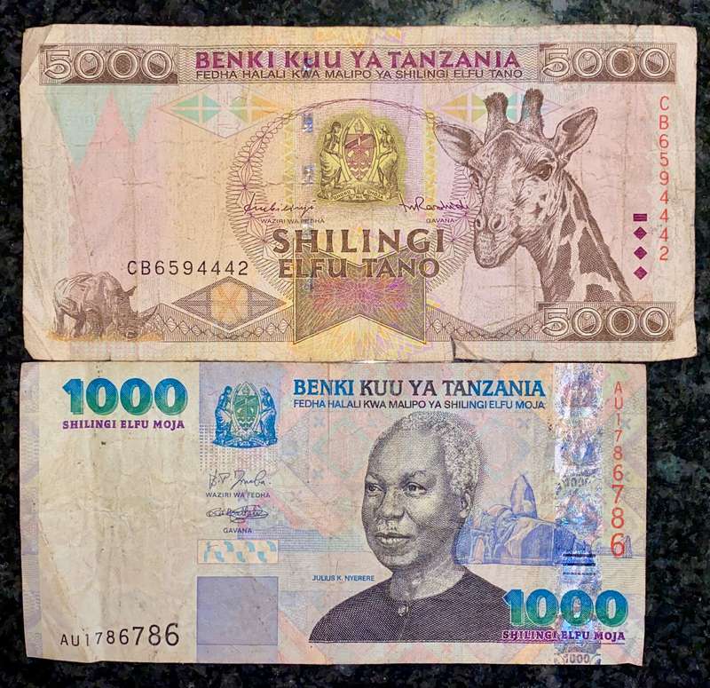 TANZANIA SET 5000 SHILLING & 1000 SHILLING ND(1 BID TAKES ALL)