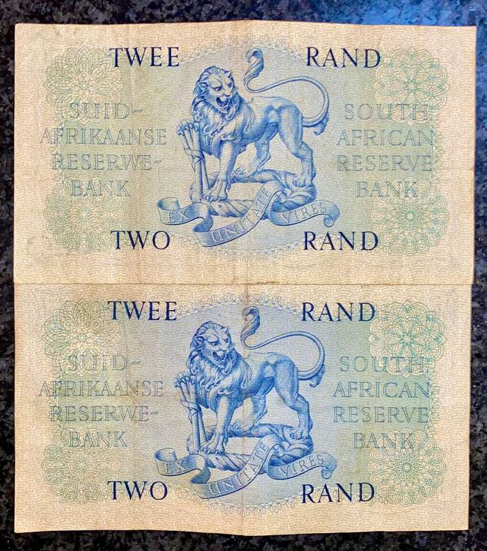 Mh De Kock. R2 - B26 & B47 -4th issue 1961 (1 bid takes all)