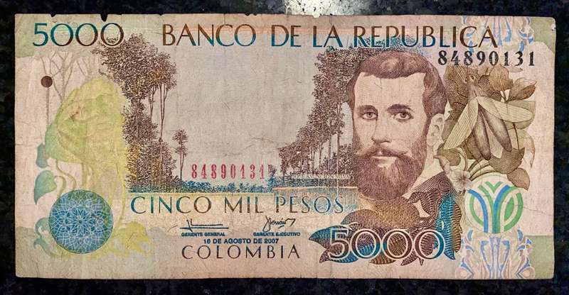 COLOMBIA 5000 PESOS 2007
