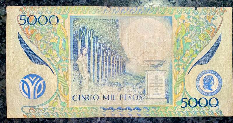 COLOMBIA 5000 PESOS 2007
