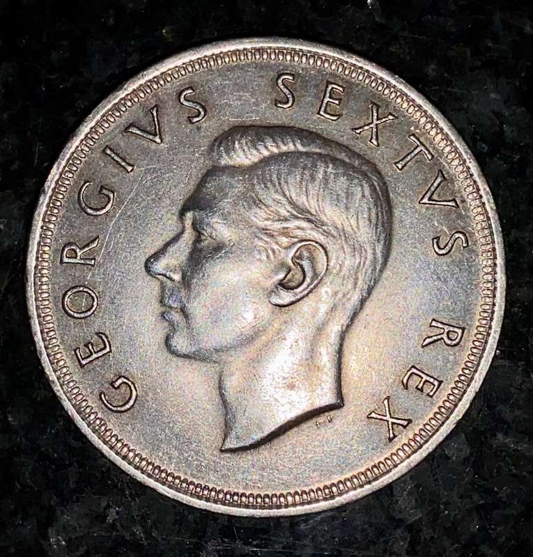 SA Union silver 5 shillings 1952
