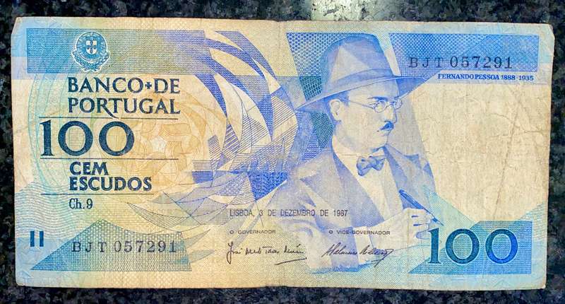 PORTUGAL 100 REIS 1987