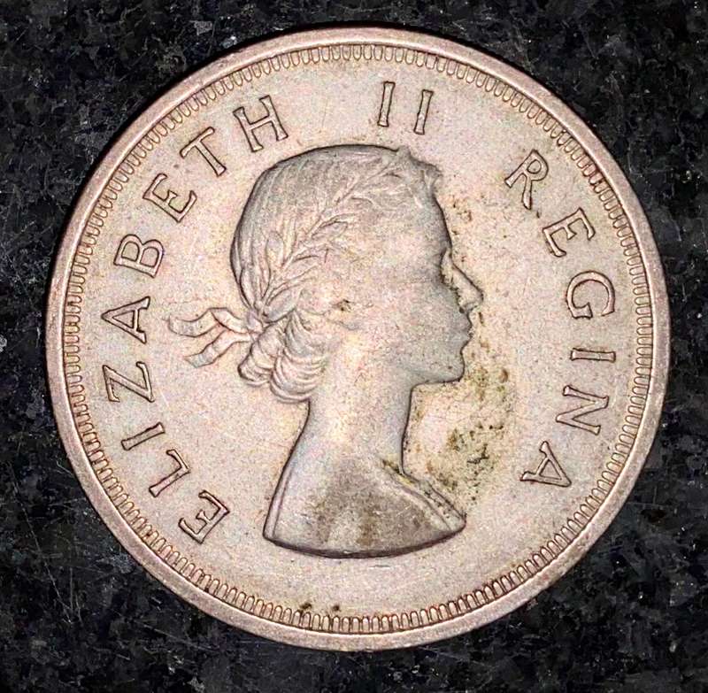 SA Union silver 5 shillings 1957