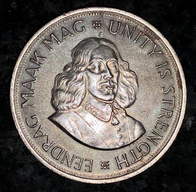 South Africa. silver 50 cent 1964 good condition crown size
