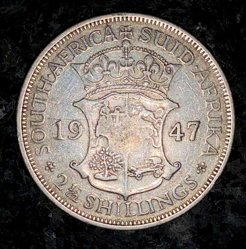 SA Union silver 2 1/2 shilling 1947